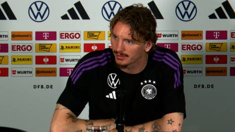 Die deutsche U21 reist bester Laune zur EM in die Slowakei. Stürmer Nick Woltemade schwärmt von der ausgezeichneten Stimmung in der hochkarätig besetzten Mannschaft. 