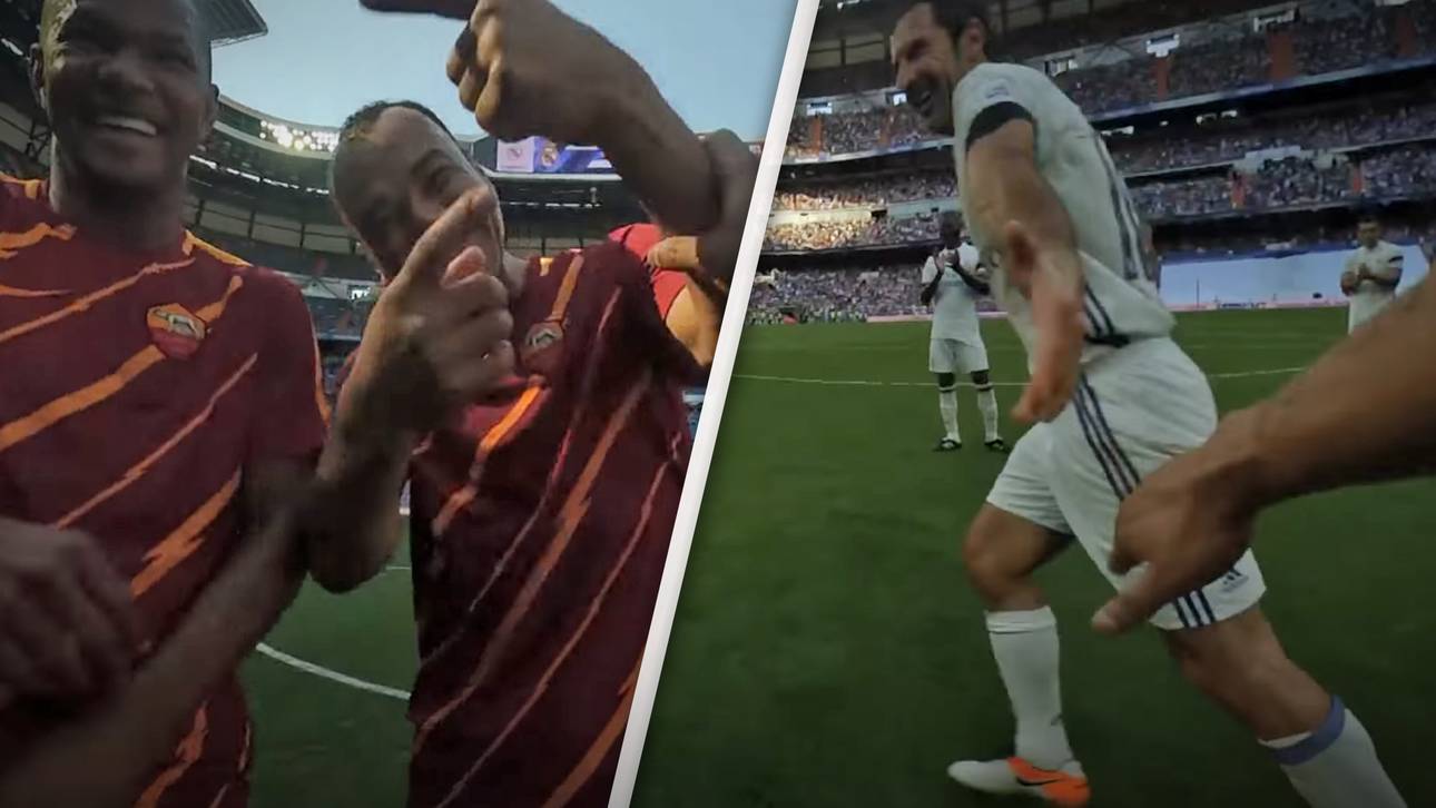 Carlos filmt Spiel mit Trikot-Kamera