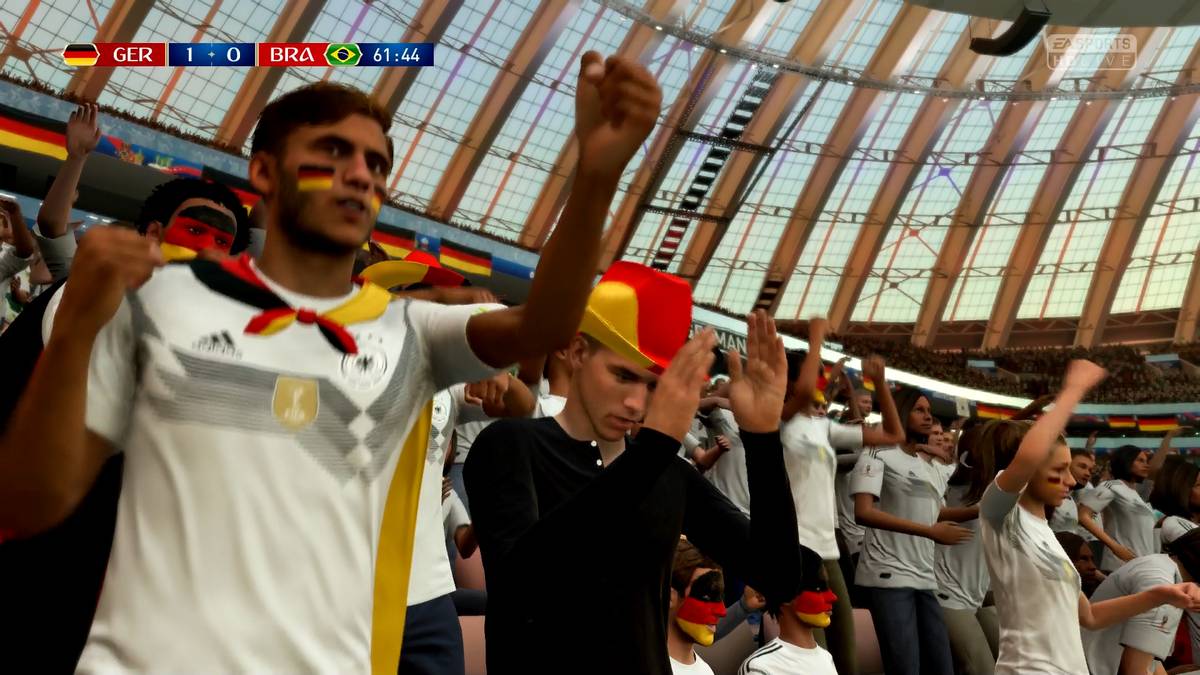 Individuelle Fans: Dank Schminke, Schals und Hüte ...