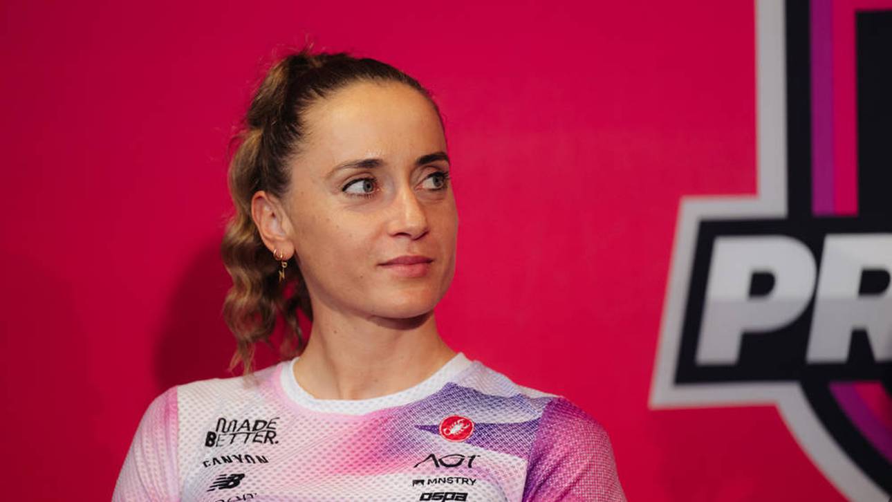 Triathlon-Star mit spezieller Maßnahme