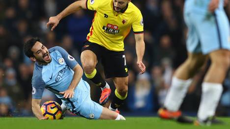 Ilkay Gündogan (l.) verletzte sich gegen Watford