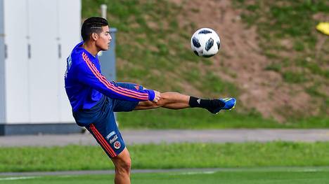 James Rodriguez spielte im ersten WM-Spiel Kolumbiens nicht von Beginn an