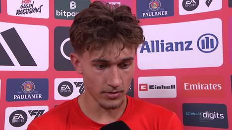Nach dem 8:1-Sieg gegen den VfL Wolfsburg sprach Bayern-Mittelfeldspieler Tom Bischof über die Flügelzange des deutschen Rekordmeisters und was sie ausmacht.
