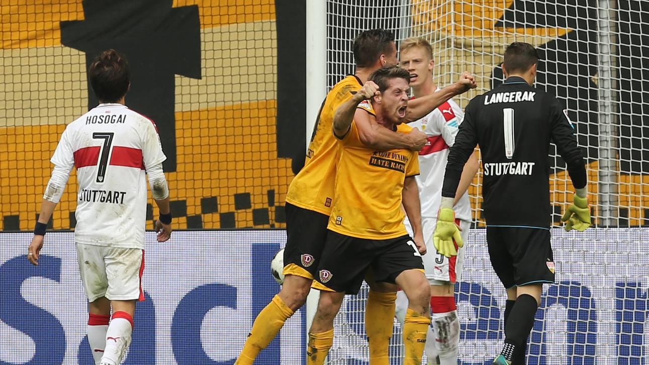 Stuttgart erlebt Debakel in Dresden