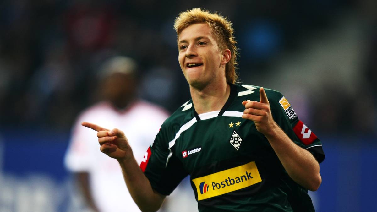 Vokuhila-Alarm! Was Beiersdorfer kann, kann auch Marco Reus. In seiner Zeit bei Möchengladbach sorgte er nicht nur mit dem Ball für Wirbel