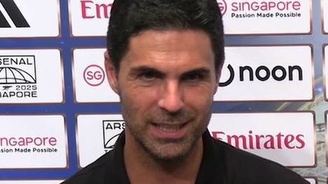 Mikel Arteta zeigt sich sichtlich erfreut über die Ankunft des schwedischen Überfliegers Viktor Gyökeres. Der Verein habe im Transferfenster fantastische Arbeit geleistet, schwärmt der Trainer.