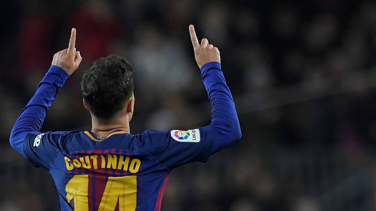 11. PLATZ: PHILIPPE COUTINHO (FC Barcelona) - 5 Tore