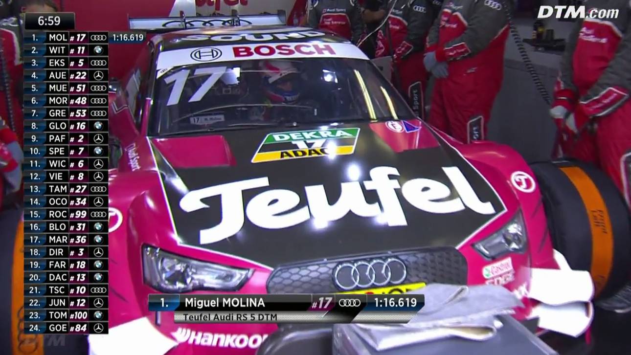 Molina im ersten Rennen auf der Pole