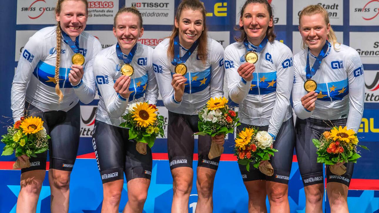 Bahn-Vierer der Frauen holt sich EM-Titel