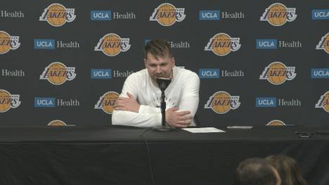 Luka Doncic verrät nach seinem Debüt bei den LA Lakers, weshalb er so nervös war und wie viel ihm der Besuch von Dirk Nowitzki bedeutet hat. 