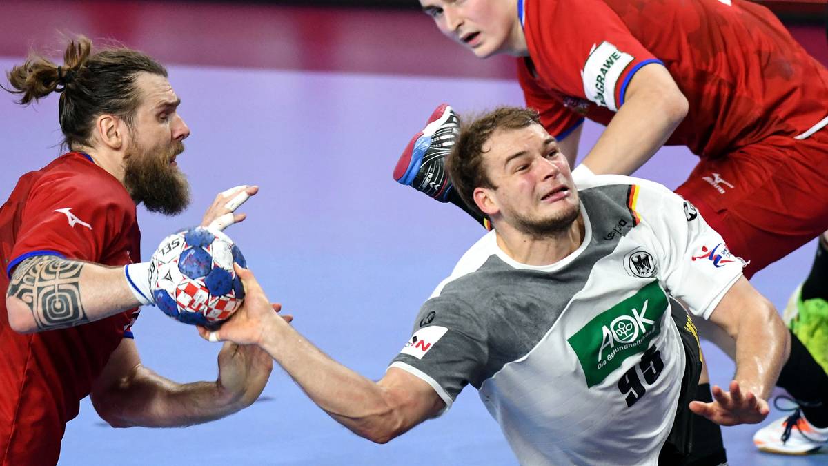 Zuletzt nahm er den Leipziger Maximilian Janke wieder zurück ins Team, nachdem sich Paul Drux (Bild) von den Füchsen Berlin gegen Dänemark einen Meniskusriss im Knie zugezogen hatte