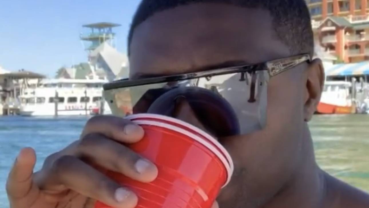 Roquan Smith bei seiner Bootsparty
