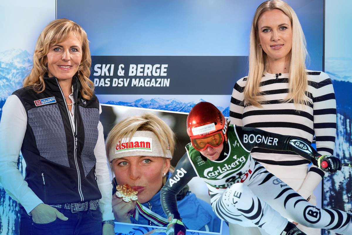 Im „SKI & BERGE: Das DSV Magazin“ auf SPORT1 begrüßt Ruth Hofmann die zweifache Weltmeisterin Martina Ertl. Gemeinsam mit der ehemaligen Skirennläuferin spricht Hofmann über die historischen Entwicklungen rund um Material, Ausrüstung und Techniken im Skisport. 