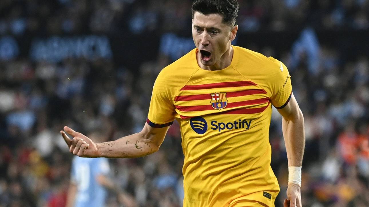 Lewy schießt Barca zu Last-Minute-Sieg