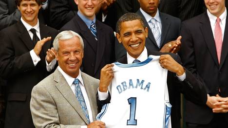Obama Hosts University Of North Carolina Basketball Team At White House