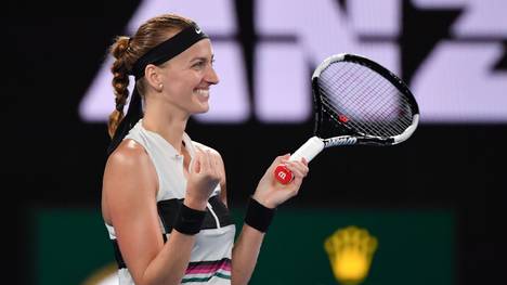 Petra Kvitova steht nach dem Triumph gegen Danielle Collins im Finale der Australian Open