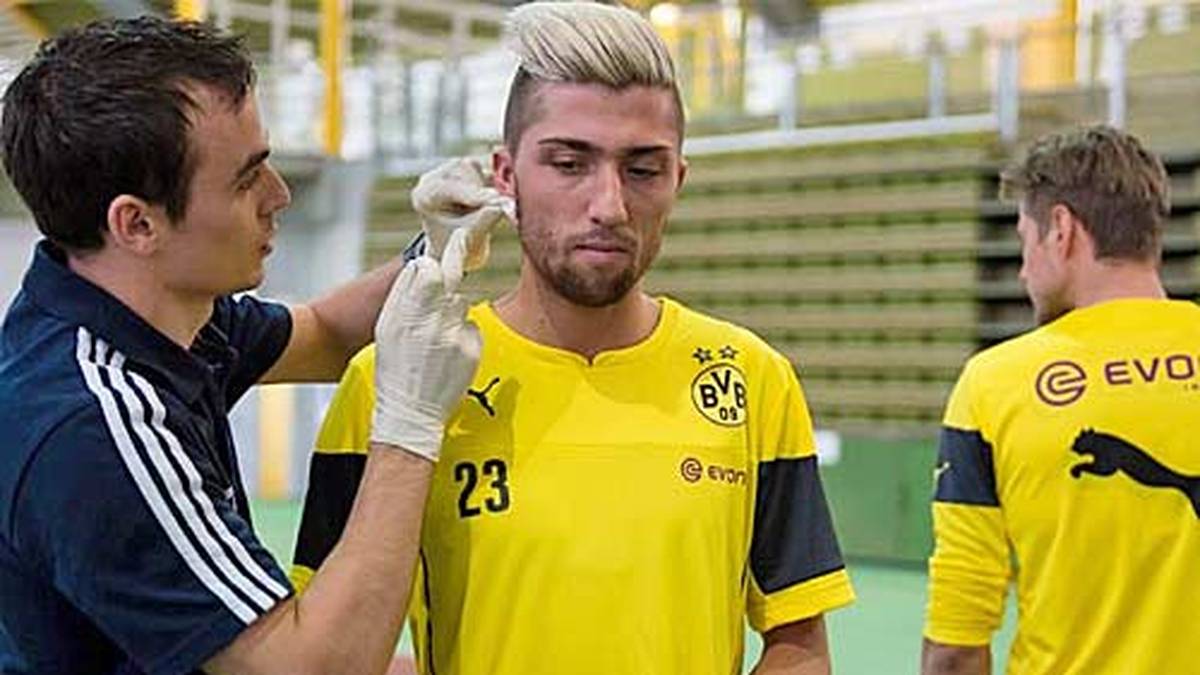 Auch ein Neuzugang ist dabei: Kevin Kampl kam von Red Bull Salzburg und soll das Offensivspiel der Dortmunder beleben (Copyright: twitter@BVB)