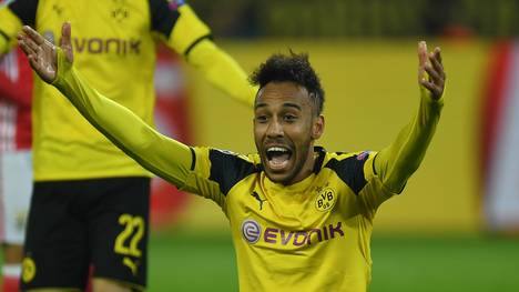 Pierre-Emerick Aubameyang von Borussia Dortmund reagiert