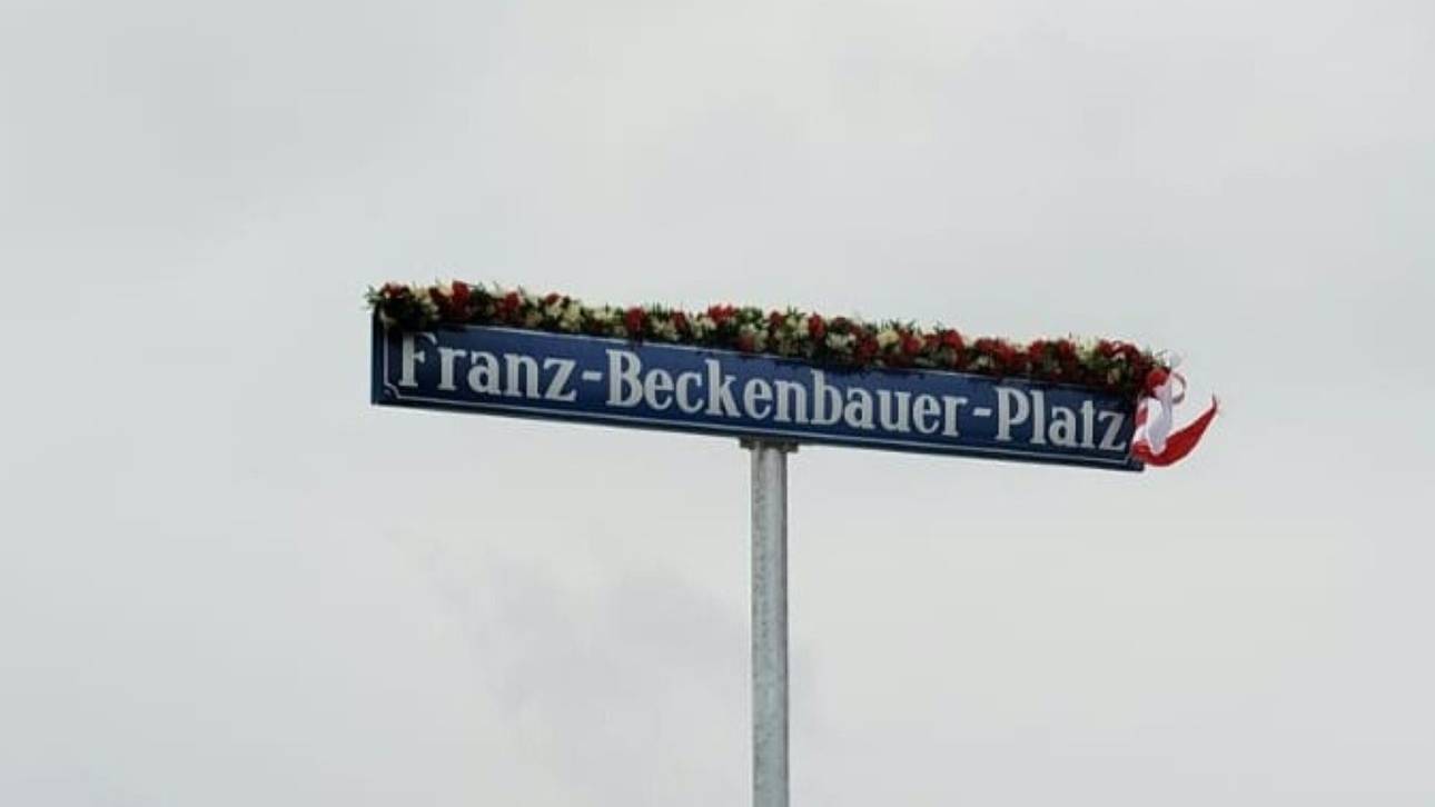 Beckenbauer-Platz in München eingeweiht