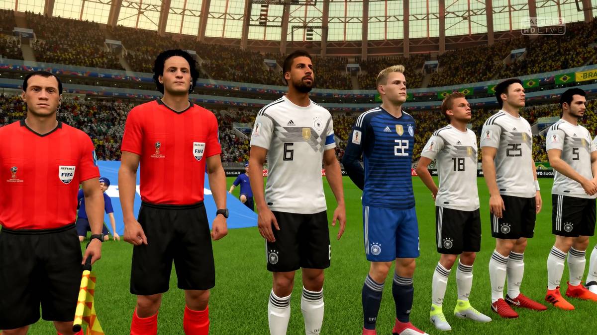 Die Präsentation der Mannschaften orientiert sich stark an einer TV-Übertragung