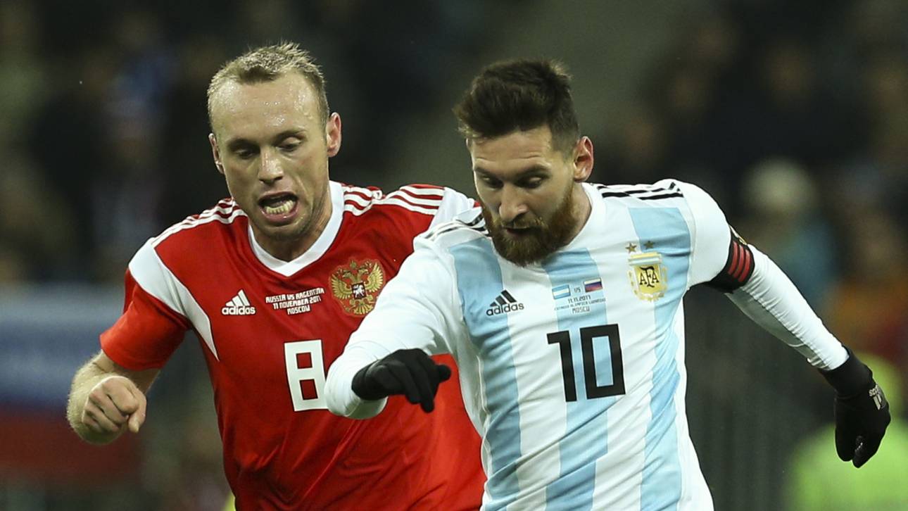 Russland unterliegt Messi und Co.