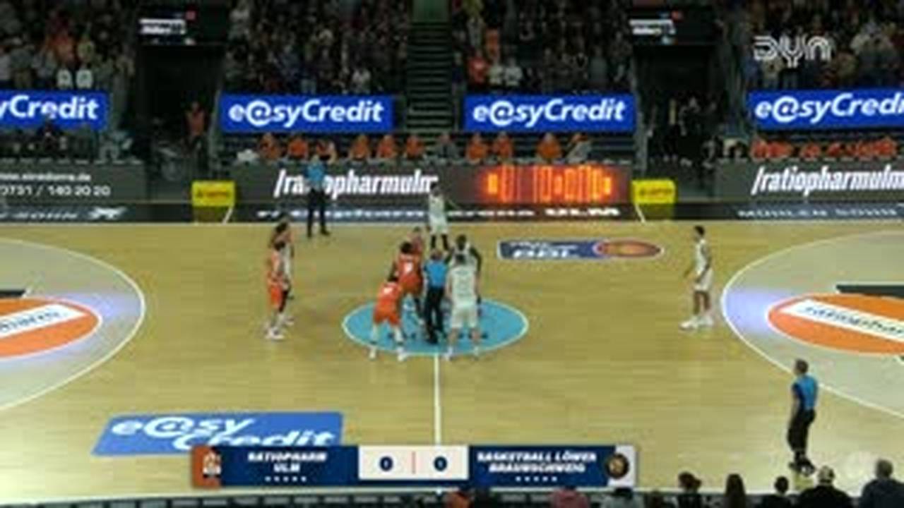 Spiel Highlights zu ratiopharm ulm - Basketball Löwen Braunschweig (1)