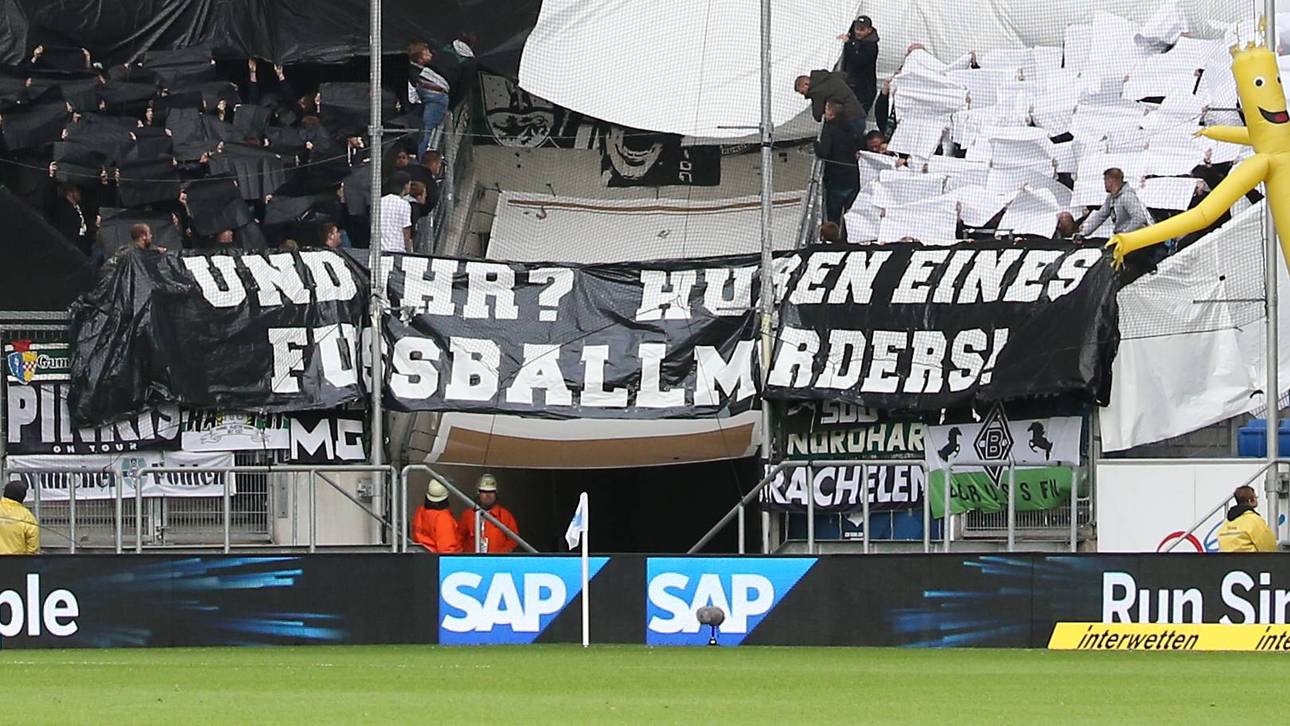 Gladbach-Banner: Hopp mit Anzeige