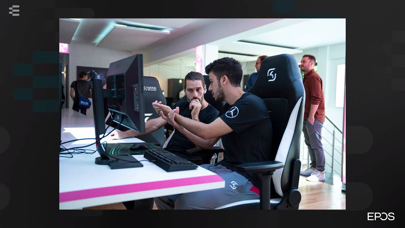 EPOS Masterclass: SK Gamings Head of Performance Yann-Benjamin Kugel (links) nimmt sich der Probleme der eSportler an