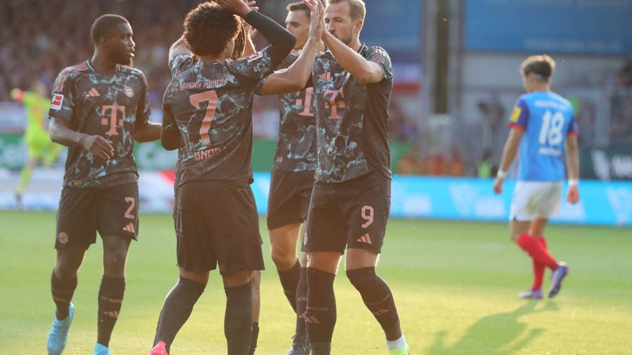 Harry Kane (r.) traf gegen Kiel gleich drei Mal