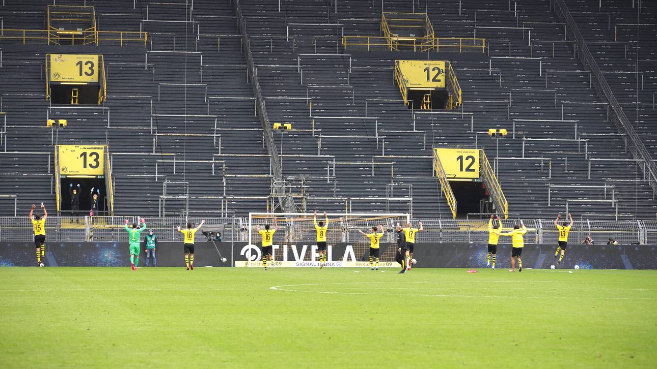 Dortmund grüßt graue „Gelbe Wand“