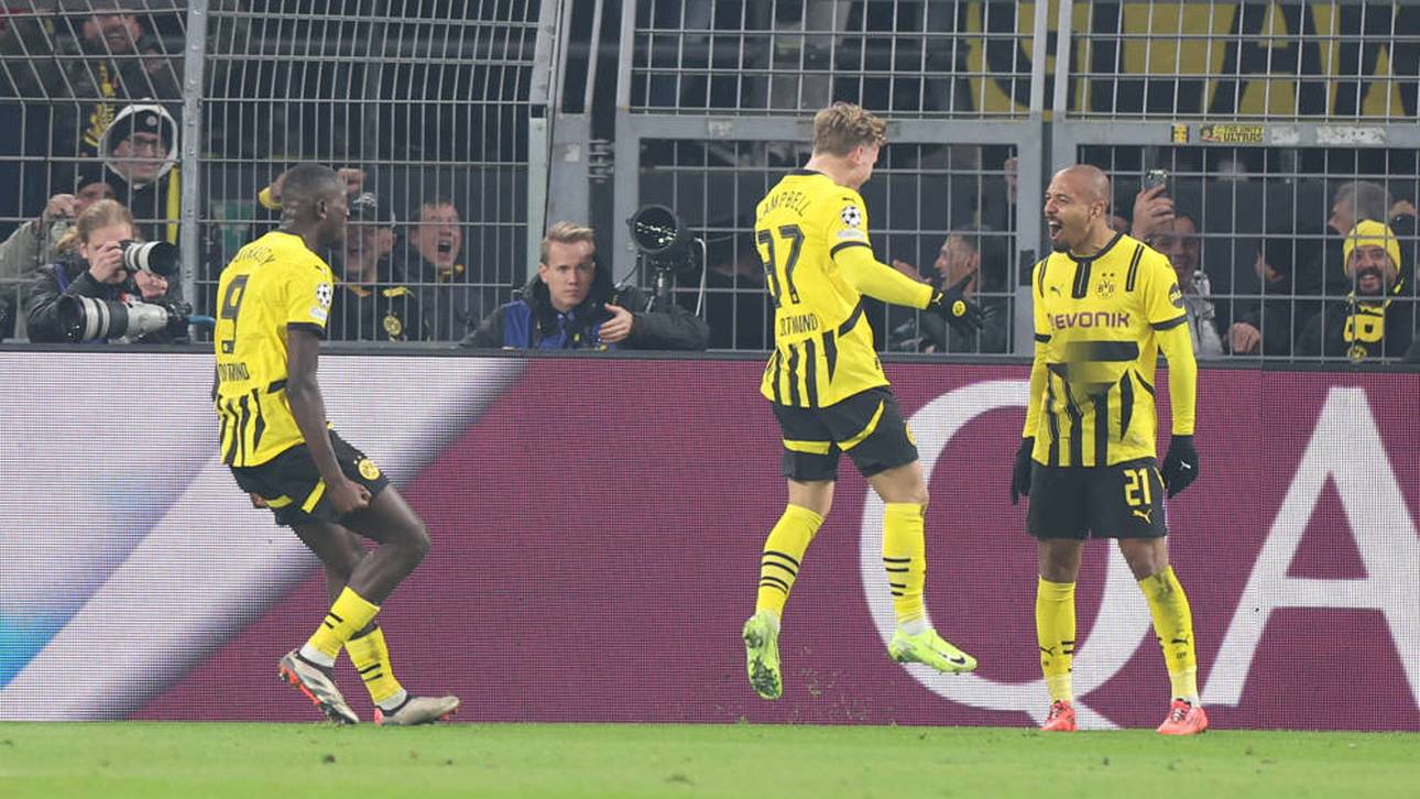 Donyell Malen (r.) erzielte das entscheidende Tor für den BVB
