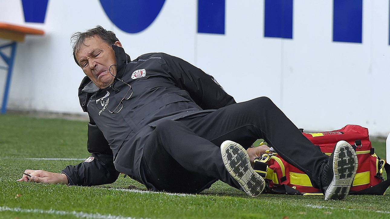 St. Paulis Trainer Lienen verletzt