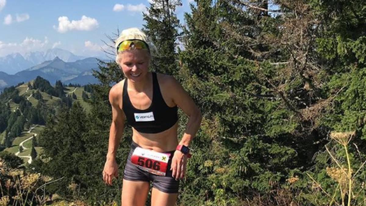 Auch die Finnin Mari Eder (ehemals Laukkanen) nutzt die schneefreie Zeit, um an der frischen Luft an ihrer Fitness zu arbeiten