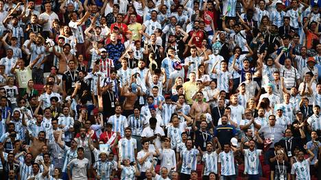 Einige argentinische Fans wurden mit einem Stadionverbot belegt
