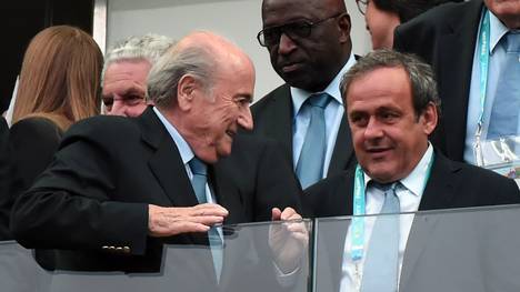 Sepp Blatter (l.) zusammen mit Michel Platini
