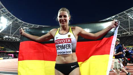 Carolin Schäfer holte die erste deutsche Medaille bei der WM in London