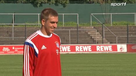 Philipp Lahm im Training des FC Bayern