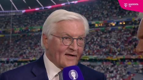 Beim Eröffnungsspiel der UEFA EURO 2024 dankt Bundespräsident Frank-Walter Steinmeier den Organisatoren des Turniers und hofft zudem auf ein neues Sommermärchen.