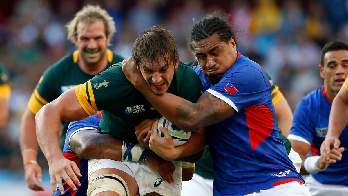 Die Südafrikaner behalten mit 46:6 die Oberhand. Aber das ist an diesem Tag alles nur Vorgeplänkel...