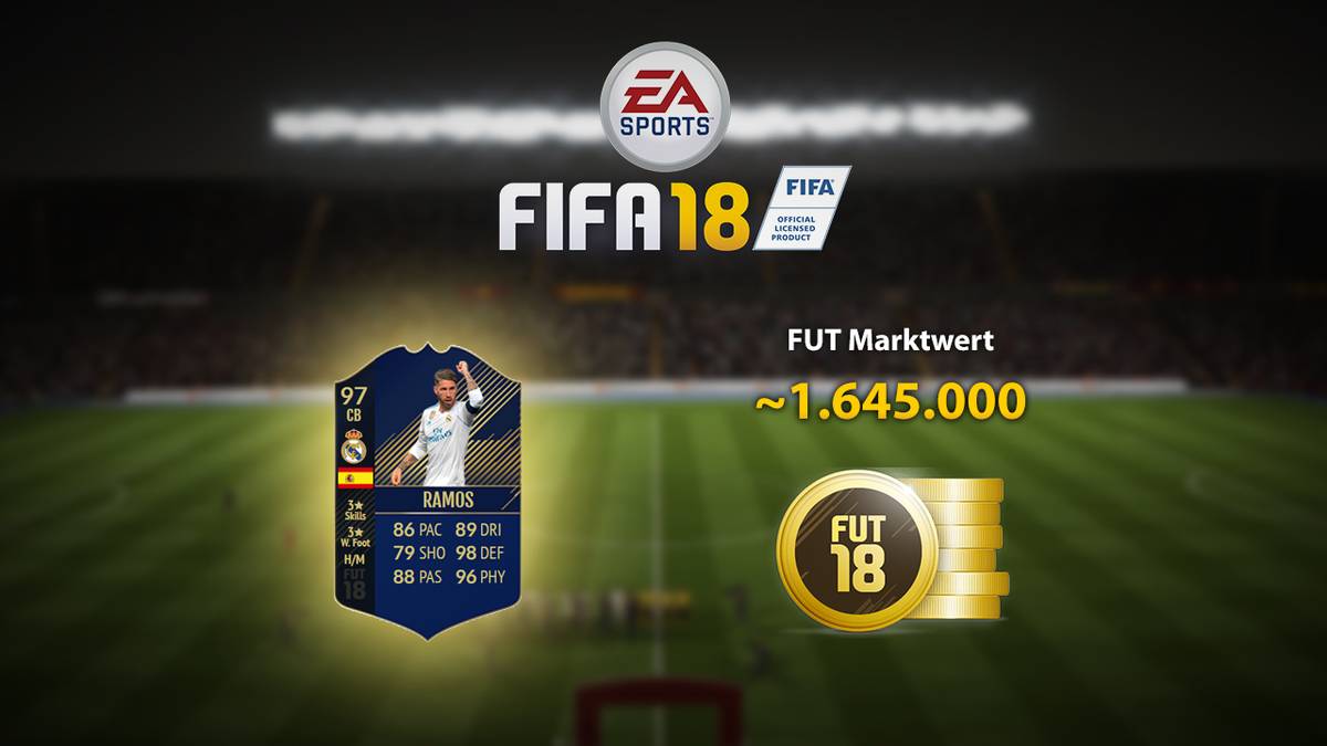 Komplettiert wird die Abwehr vom spanischen Real-Abwehrchef Sergio Ramos und seiner TOTY-Karte