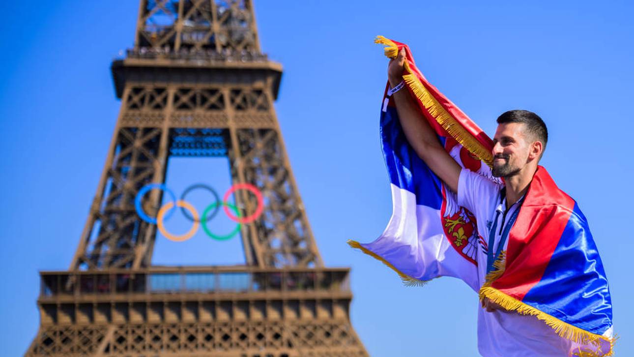 Darf sich wohl auf eine staatliche Rente ab 40 freuen: Novak Djokovic (37) holte für Serbien Olympia-Gold in Paris