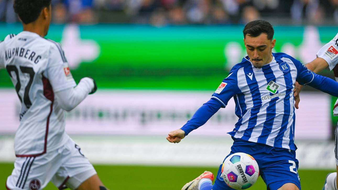 KSC klettert gegen Nürnberg aus dem Keller