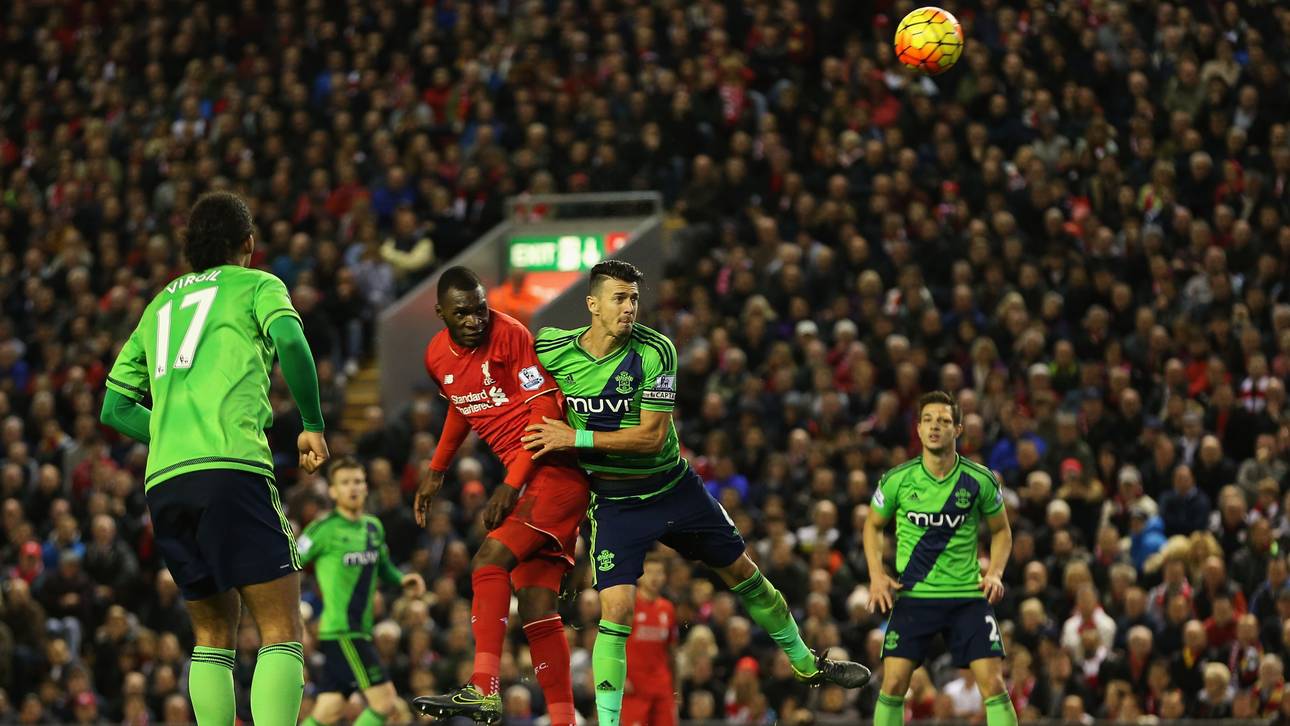 Christian Benteke bei seinem Tor gegen den FC Southampton