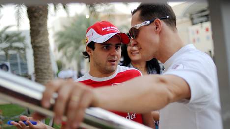 Felipe Massa (l.) und Michael Schumacher feierten 2006 gemeinsame Erfolge bei Ferrari