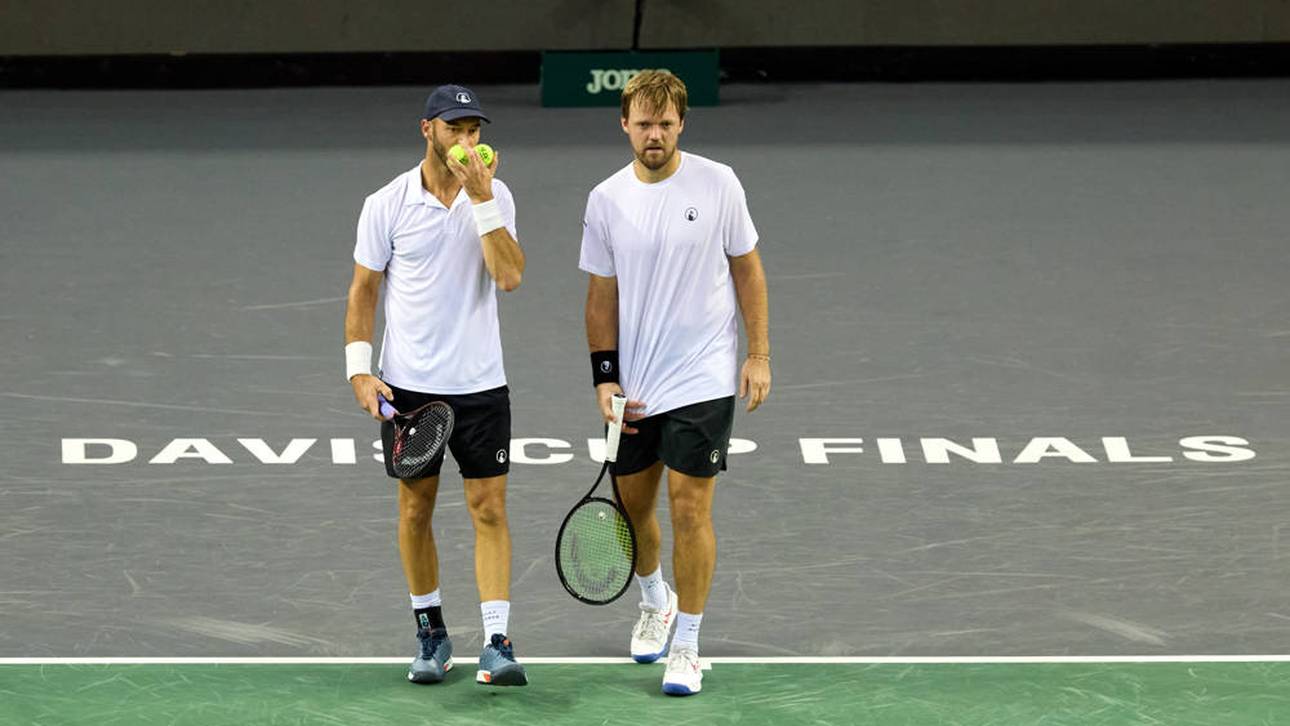 DTB-Doppel Kevin Krawietz und Tim Puetz im Vorrunden-Match des Davis Cups gegen die USA