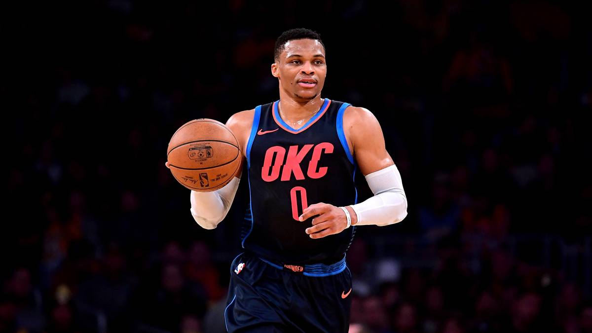 PLATZ 7: Russell Westbrook, #0 der Oklahoma City Thunder (Platz 4 in Deutschland)