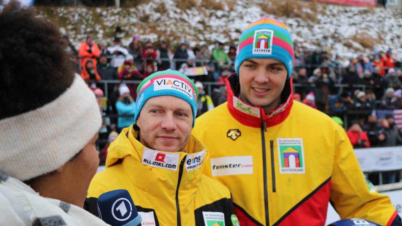 Francesco Friedrich (l.) neben Simon Wulff