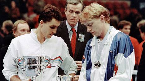 Ivan Lendl und Boris Becker 1986
