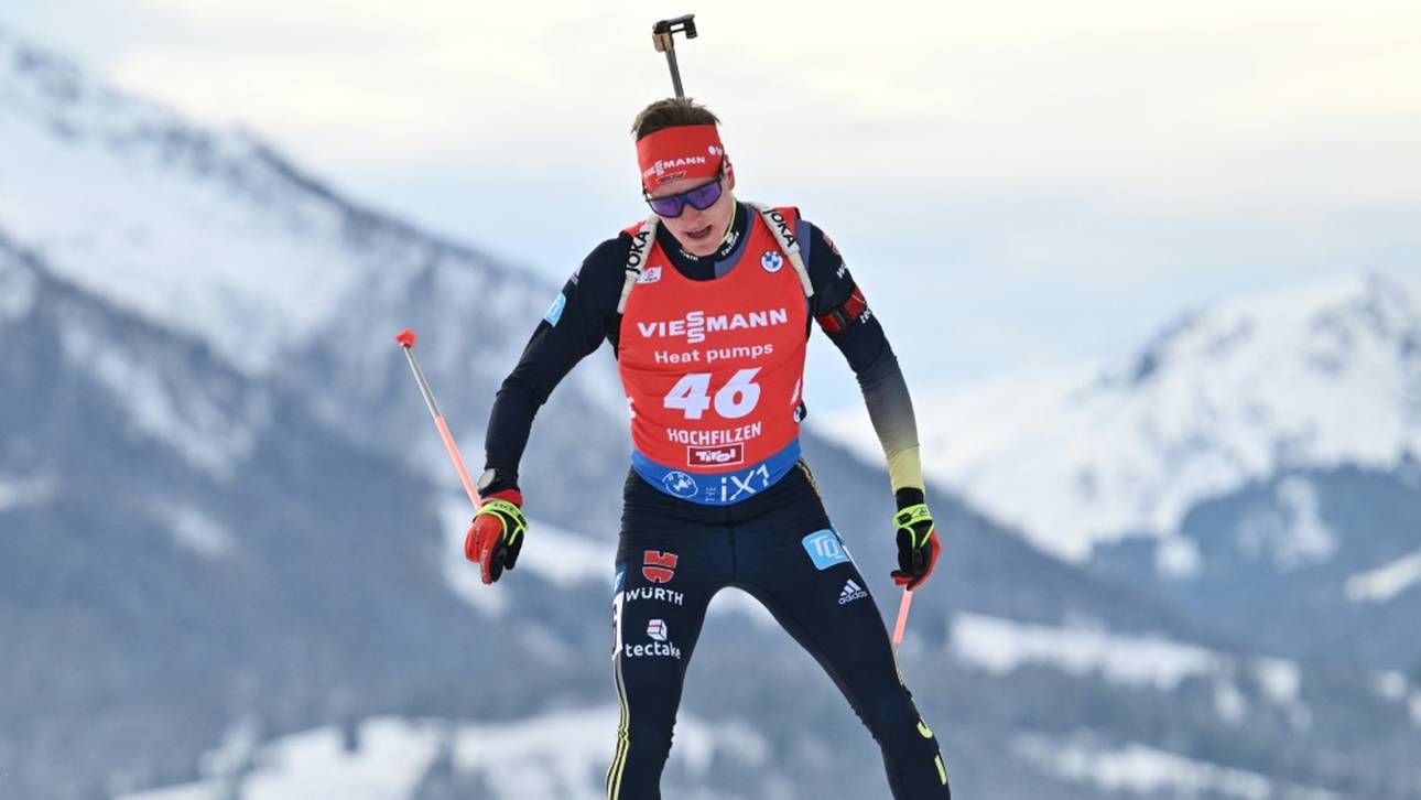 Doll sprintet auf das Podest