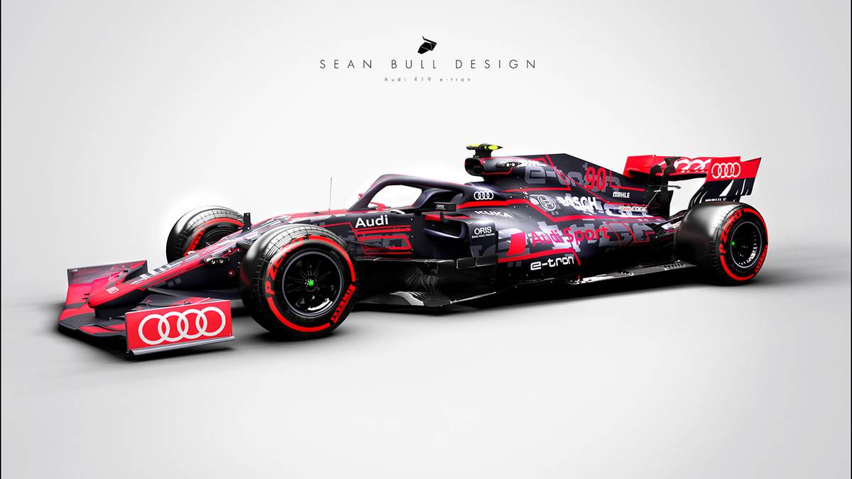 Ähnlich wie das erste Design der Red Bull in dieser Saison, könnte auch Audi mit einem Boliden in rot und schwarz aufwarten